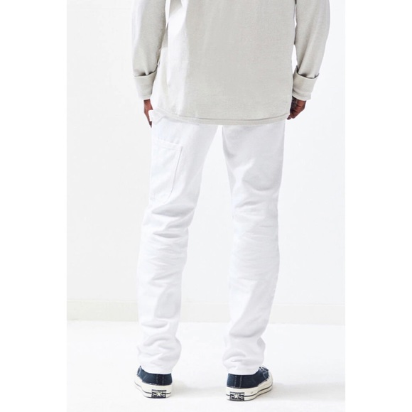 PacSun Workwear White Slim Fit Carpenter Jeans - Picture 3 of 6